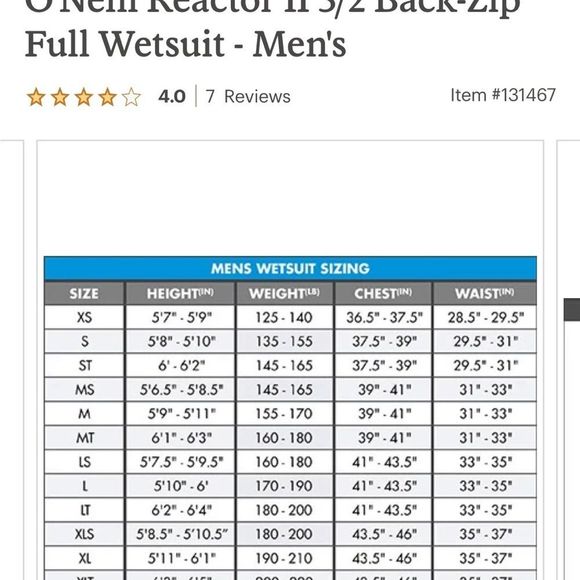 O’Neill reactor wetsuit size medium - Picture 5 of 7